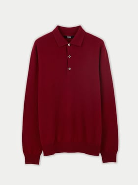 Essential Cashmere Polo Sweater - 3XL / Red / MK06-46