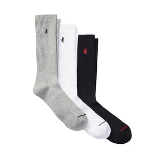 Polo Ralph Lauren Classic Sport Sock 3 Pack Grey / Black / White