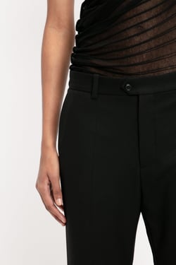Victoria Beckham Classic Tailored Trouser In Black - 14 - Womens