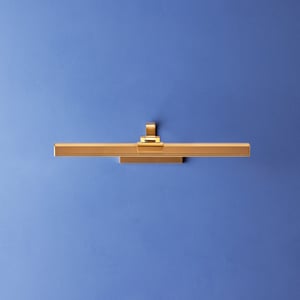 Regular Marcel rechargeable picture light in antique brass finish