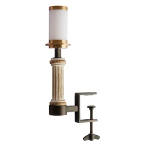 Bronte rechargeable bookshelf light in natural whitewash