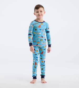 Blue On The Lake Kids Pajama Set