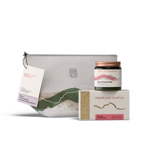 Hand & Body Cream with Soap Gift Bag - Rose & Patchouli