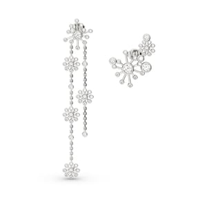 Jeulia Dandelion Mismatched Earrings