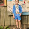 Boys Deep Blue Sky Relaxed Shorts