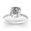 Jeulia Classic Cushion Cut Sterling Silver Ring