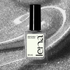 LENA Breathable & Water-Permeable Halal Nail Polish – Flash Effect – Mum-bai Bye F12