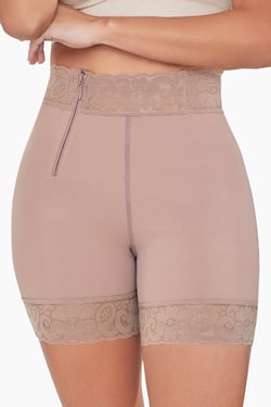 BBL Effect Easy Sculpt Hi-Cut Shorts - Cocoa / 2XL