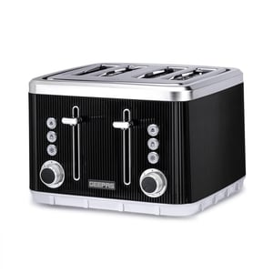 4 Slice Toaster 7 Browning, Defrost, Reheat Function 1860W Arcus Black