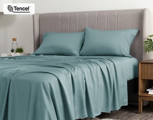 QE Home 350TC BeechBliss TENCEL™ Modal Sheet Set in Tidewater, Blue, King