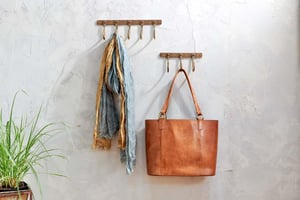 nkuku Kuna Iron Hooks | Storage | Small | Antique Brass