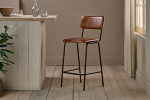 nkuku Ukari Counter Dining Chair | Seating | One Size | Aged Tan