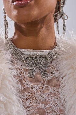 AKIRA Gabby Bow Necklace