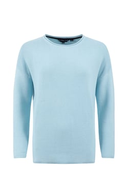Weird Fish Dalla Knitted Crew Neck Jumper Skyway Size 8