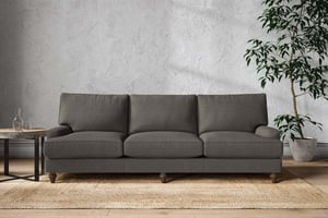 nkuku Marri Sofa | Make To Order | Super Grand | Brera Linen Granite
