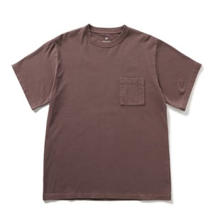 Snow Peak Garment Dyed T-Shirt Burgundy