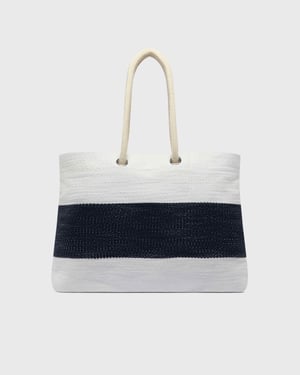 Vilebrequin - Cotton Woven Beach Bag Vilebrequin - Beach Bag - Binta - Blue - Size OSFA