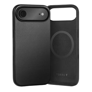 iPhone Air Leather Bumper Case (MagSafe Compatible) - Black