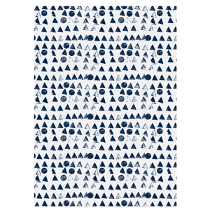 Moon + Tree Indigo Wallpaper