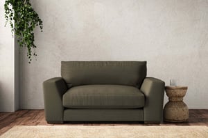 nkuku Guddu Love Seat | Make To Order | Recycled Cotton Moss | No Colour