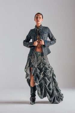 AKIRA Lets Change It Up Ruched Midi Skirt In Camo | Size 2X