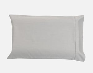 QE Home Small 310TC Bamboo Cotton Pillowcase with Activated Charcoal, Grey