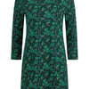 Weird Fish Dandy Printed Sparkle Jersey Tunic Forest Green Size 8