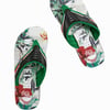 Weird Fish Lexington Printed Flip Flops Peapod Size 9