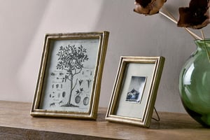 nkuku Pambani Photo Frame | Decorative Accessories | Antique Brass | 8 x 10