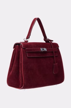 AKIRA Take Me To Dinner Suede Shoes Bag