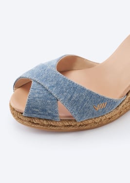 Aiguablava Premium Fabrics Espadrille Sandal Wedges