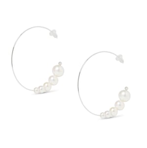 Oh So Fine Cluster Hoop Earring Vermeil