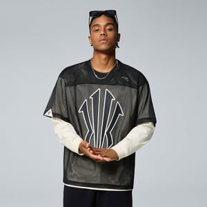 ANTA Hélà Mesh Top - Black/Beige / 4XL