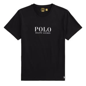 Polo Ralph Lauren Logo Cotton Jersey Sleep Shirt Polo Black