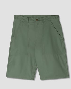 Fatigue Short (Olive Sateen 8.5oz) - 36