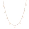 Lightning Star Moon Necklace Rose Gold