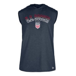 Men's New Era USWNT Navy Sleeveless Hoodie / 3X