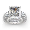 Jeulia Radiant Cut Eternity Sterling Silver Ring