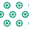Sun Dial' Wallpaper by Tea Collection - Emerald - Traditional / 27 in. x 27 ft.