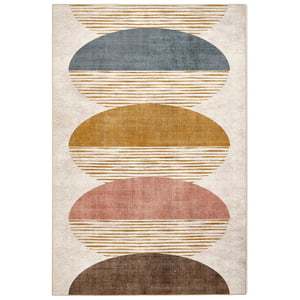 Oval Eclipse Eco-Washable Rug - 185x275cm