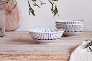 nkuku Iba Cereal Bowl | Tableware | Large | Indigo