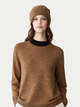 $99 Cashmere Hat & Sweater - XL / lead gray / WK203/AK98-1825