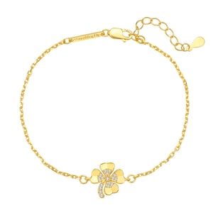 Four Leaf Clover Bracelet Sterling Silver