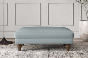 nkuku Deni Dining Footstool | Make To Order | Medium | Recycled Cotton Horizon