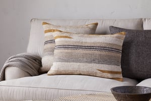 nkuku Aravali Wool Cushion Cover | Textiles | Ochre | 60 x 40 cm