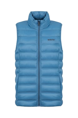 Weird Fish Atissa Lightweight Padded Gilet Washed Blue Size 8