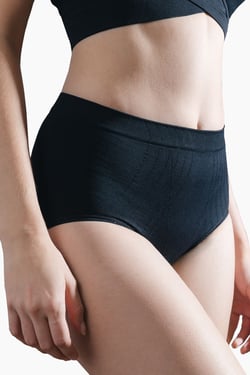 Contouring High-Leg Brief - Black / XL