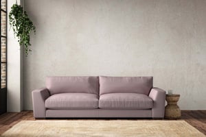 nkuku Guddu Sofa | Make To Order | Grand | Recycled Cotton Lavender
