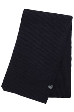 Weird Fish Stornoway Ribbed Scarf Midnight Size ONE
