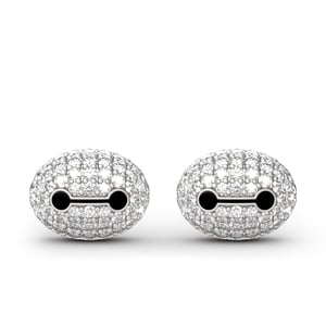 Jeulia "Inflatable Caretaker" Sterling Silver Stud Earrings